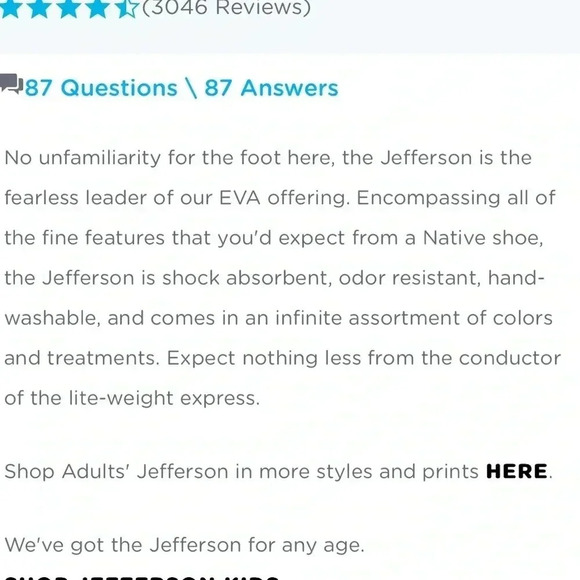 Native Unisex Jefferson slip on shoe. Size 10 Men size 12 women. Red with stars - Picture 8 of 12